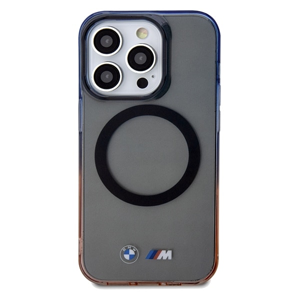 BMW Gradient Bumper MagSafe -kotelo iPhone 15 Pro Maxille - harmaa BMW - harmaa
