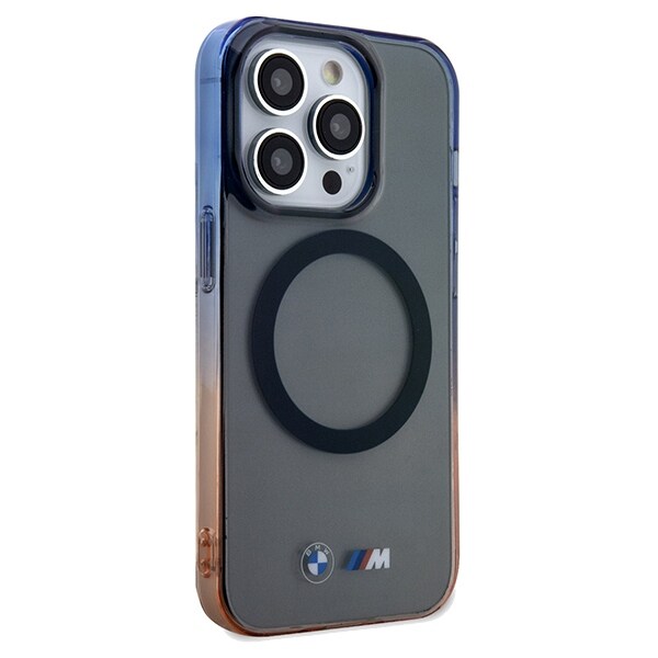 BMW Gradient Bumper MagSafe -kotelo iPhone 15 Pro Maxille - harmaa BMW - harmaa