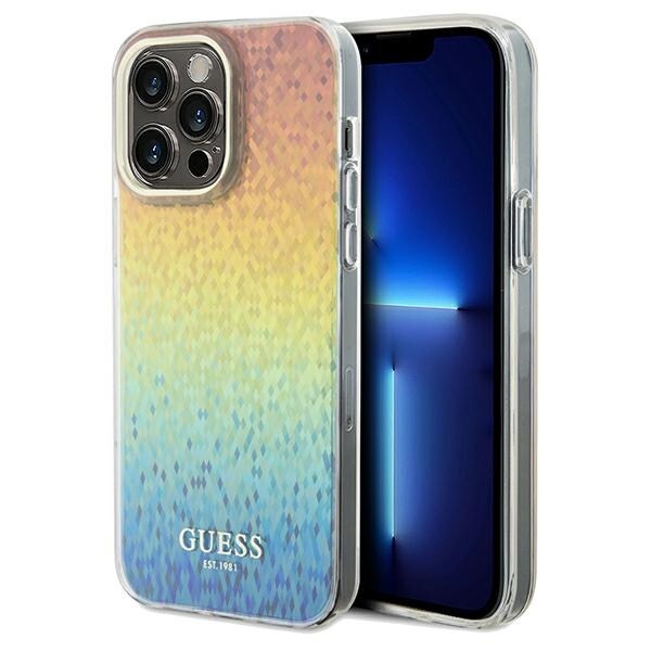 Guess IML Faceted Mirror Disco Iridescent -kotelo iPhone 13 Pro Maxille - monivärinen