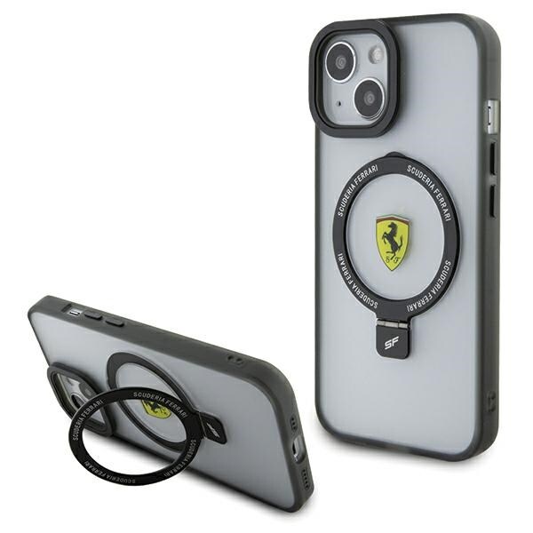 Ferrari Ring Stand 2023 MagSafe Case for iPhone 15 Plus / 14 Plus - Transparent