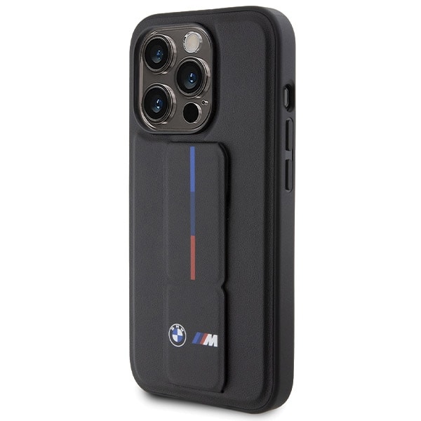 BMW Grip Hot Stamp -kotelo iPhone 15 Pro:lle - musta