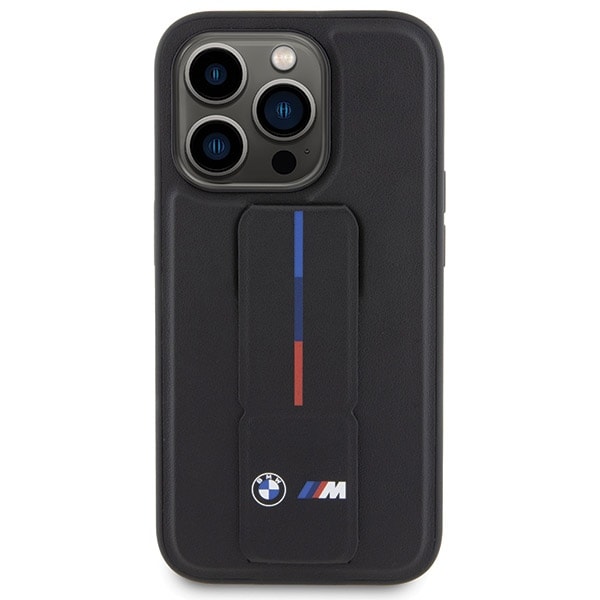 BMW Grip Hot Stamp -kotelo iPhone 15 Pro:lle - musta
