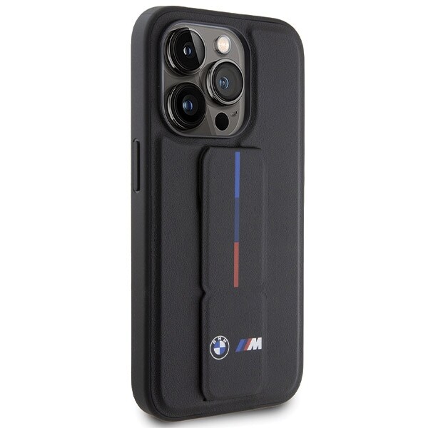 BMW Grip Hot Stamp -kotelo iPhone 15 Pro Maxille - musta