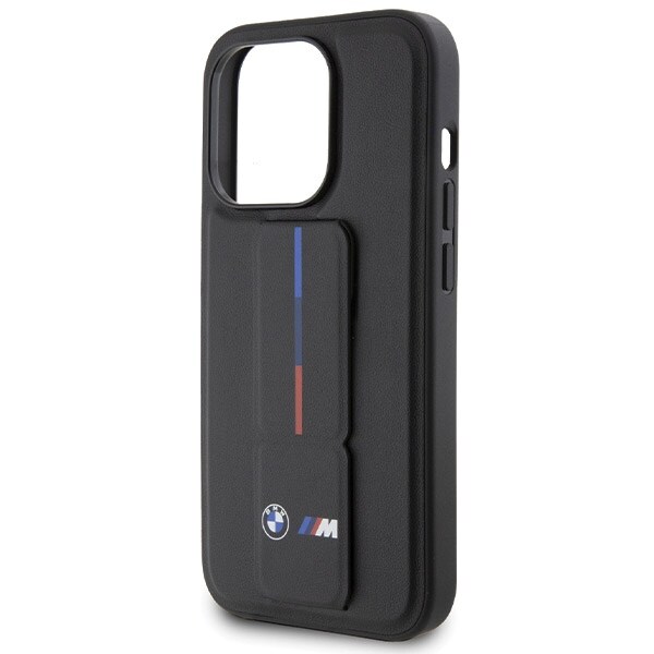 BMW Grip Hot Stamp -kotelo iPhone 15 Pro Maxille - musta