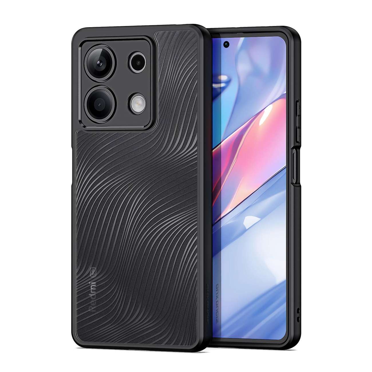 Dux Ducis Aimo tapauksessa Xiaomi Redmi Note 13 5G - musta