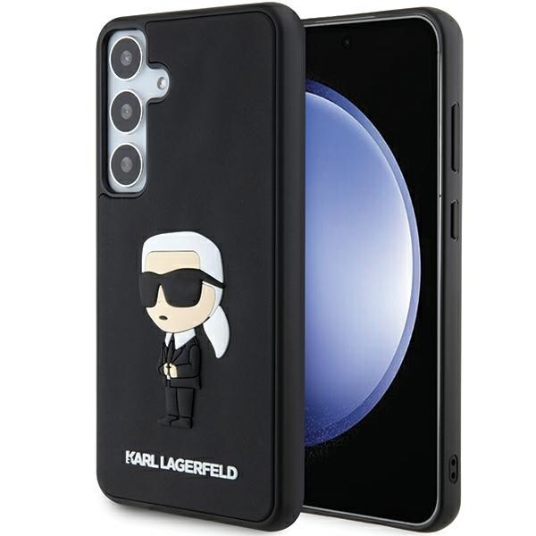 Karl Lagerfeld 3D kumi Ikonik kotelo Galaxy S24+ - musta Samsung Galaxy S24+ - musta