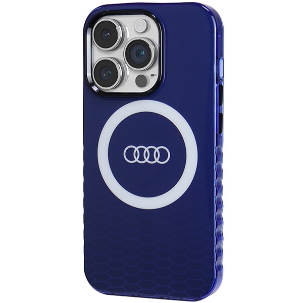 Audi IML Big Logo MagSafe kotelo iPhone 14 Pro:lle - sininen