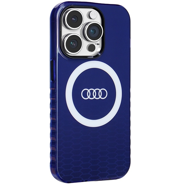 Audi IML Big Logo MagSafe kotelo iPhone 14 Pro:lle - sininen