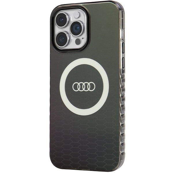 Audi IML Big Logo MagSafe kotelo iPhone 14 Pro Max - musta