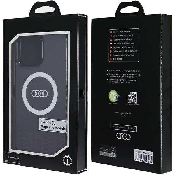 Audi IML Big Logo MagSafe kotelo iPhone 14 Pro Max - musta