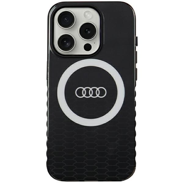 Audi IML Big Logo MagSafe kotelo iPhone 15 Pro - musta