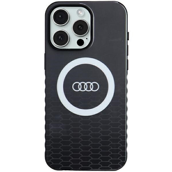 Audi IML Big Logo MagSafe kotelo iPhone 15 Pro Max - musta