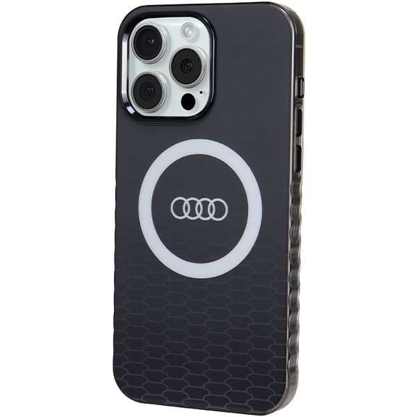 Audi IML Big Logo MagSafe kotelo iPhone 15 Pro Max - musta