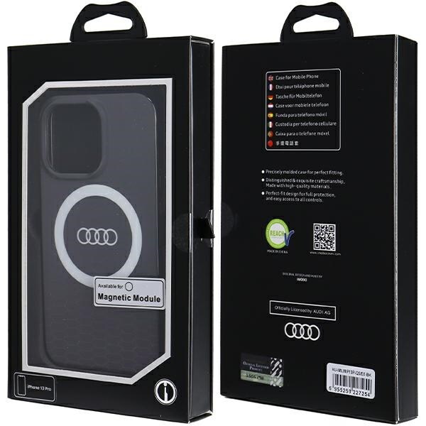 Audi IML Big Logo MagSafe tapauksessa iPhone 13 Pro / 13 - musta
