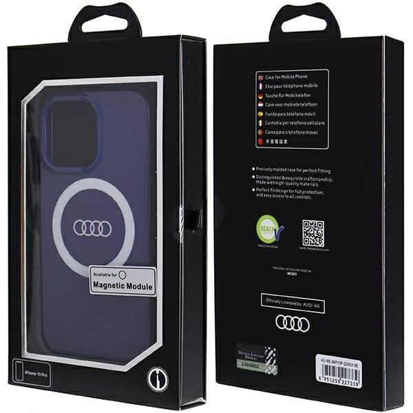 Audi IML Big Logo MagSafe tapauksessa iPhone 13 Pro / 13 - sininen