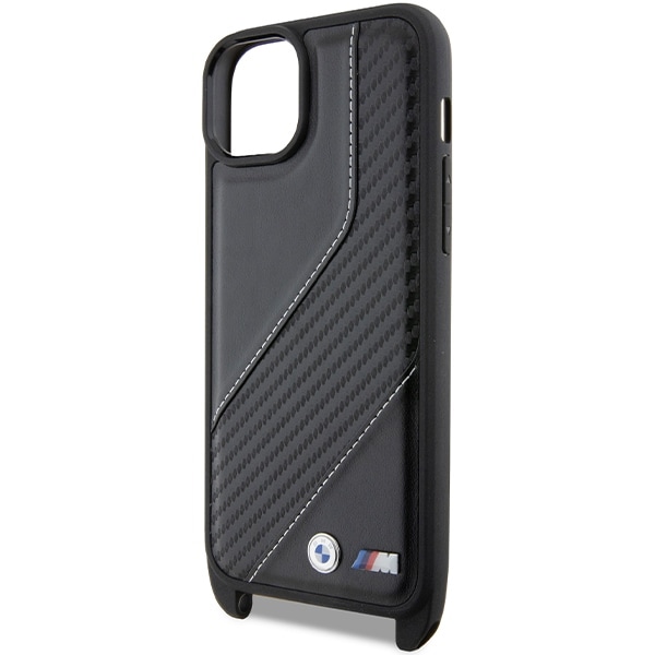 BMW M Edition Carbon Stripe & Strap kotelo iPhone 15 / 14 / 13 - musta