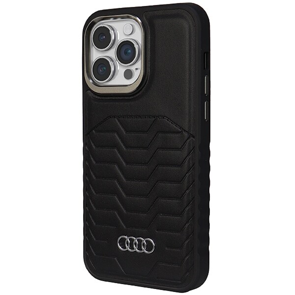 Audi synteettinen nahkakotelo MagSafe varten iPhone 14 Pro Max - musta