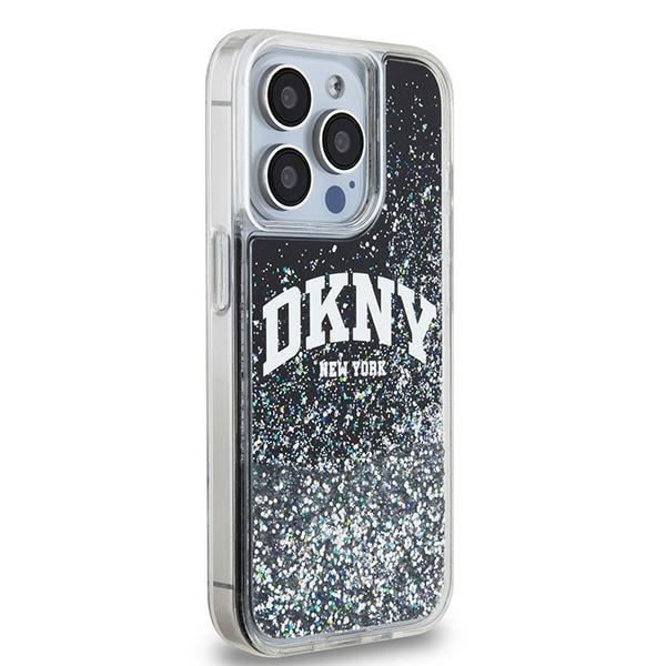 DKNY Liquid Glitter Big Logo iPhone 13 Pro / 13 Case - Musta