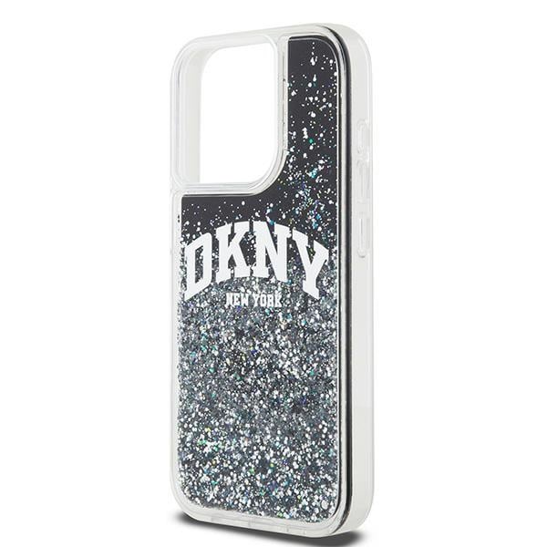 DKNY Liquid Glitter Big Logo iPhone 13 Pro / 13 Case - Musta