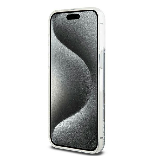 DKNY Liquid Glitter Big Logo iPhone 14 Pro Max Case - Musta