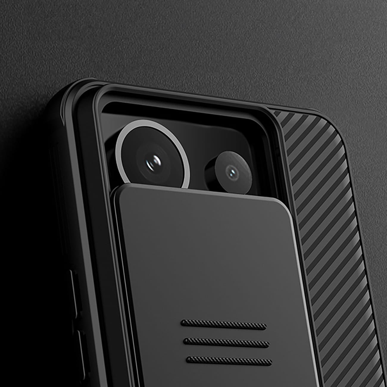 Nillkin CamShield Pro Kotelo Xiaomi Redmi Note 13 Pro 5G / Poco X6 5G - musta - musta