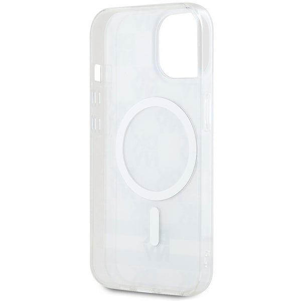 DKNY Checkered Mono Pattern MagSafe Case for iPhone 15/14/13 - Beige