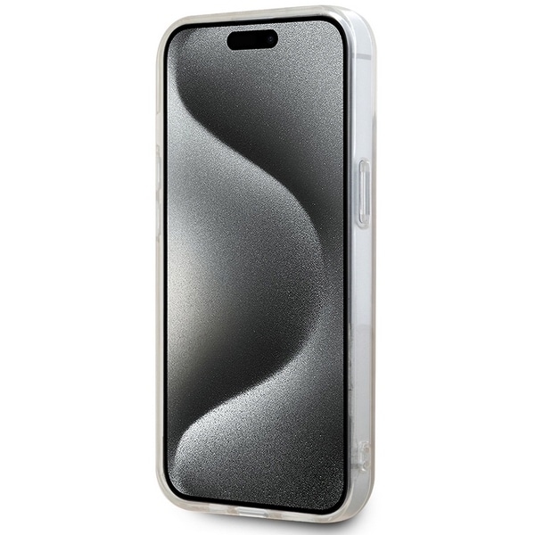 DKNY IML Mono & Stripe MagSafe tapauksessa iPhone 15 / 14 / 13 - vaaleanpunainen
