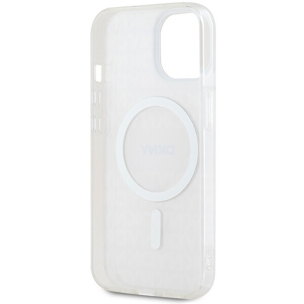 DKNY IML Mono & Stripe MagSafe tapauksessa iPhone 15 / 14 / 13 - vaaleanpunainen