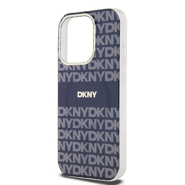 DKNY IML Mono & Stripe MagSafe kotelo iPhone 15 Pro Maxille - sininen
