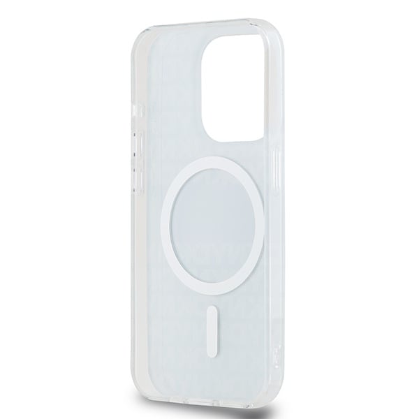DKNY IML Mono & Stripe MagSafe kotelo iPhone 15 Pro Maxille - sininen