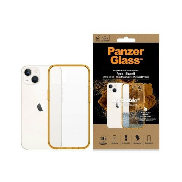 PanzerGlass ClearCase antibakteerinen Military Grade - iPhone 13/14/15 - läpinäkyvä keltainen
