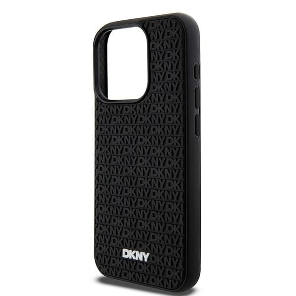 DKNY 3D kumi toisto kuvio tapauksessa iPhone 15 Pro - musta