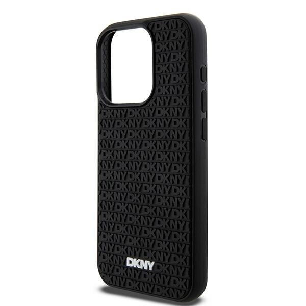 DKNY 3D kumi toisto kuvio tapauksessa iPhone 15 Pro Max - musta