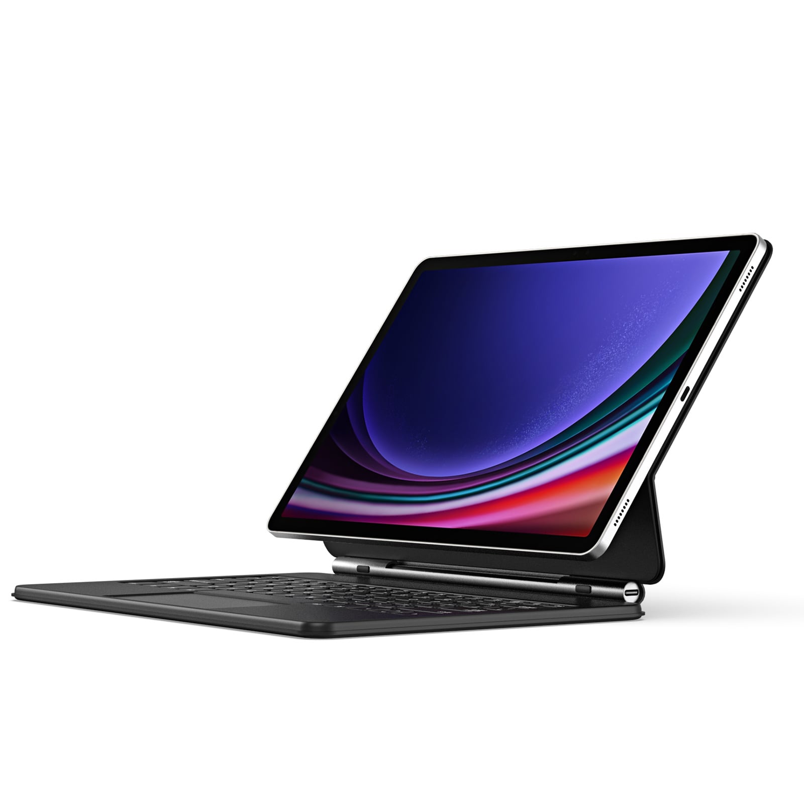 Dux Ducis MK-sarjan kotelo Bluetooth-näppäimistöllä Samsung Galaxy Tab S9+/S8+/S7+ - musta