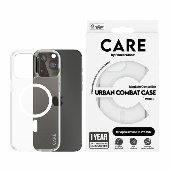 CARE by PanzerGlass Urban Combat Case MagSafe 15 Pro Maxille - Valkoinen