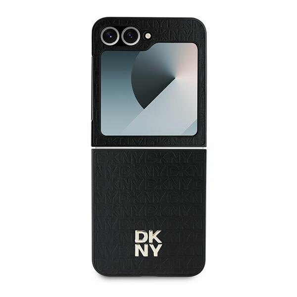 DKNY Toista kuvio Stack Logo Kotelo Samsung Galaxy Z Flip6 - musta