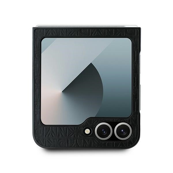 DKNY Toista kuvio Stack Logo Kotelo Samsung Galaxy Z Flip6 - musta