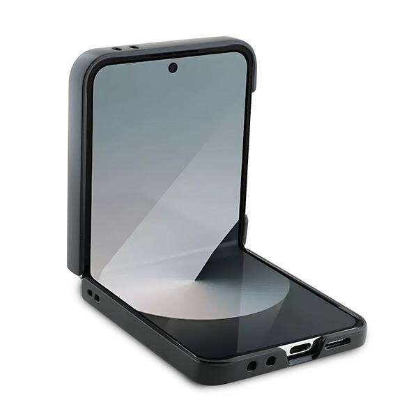 DKNY Toista kuvio Stack Logo Kotelo Samsung Galaxy Z Flip6 - musta