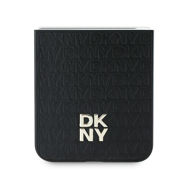 DKNY Toista kuvio Stack Logo Kotelo Samsung Galaxy Z Flip6 - musta