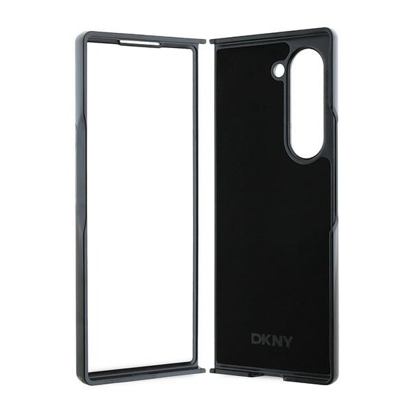 DKNY Ruudullinen kuvio Painettu raidat tapauksessa Samsung Galaxy Z Fold 6 - musta