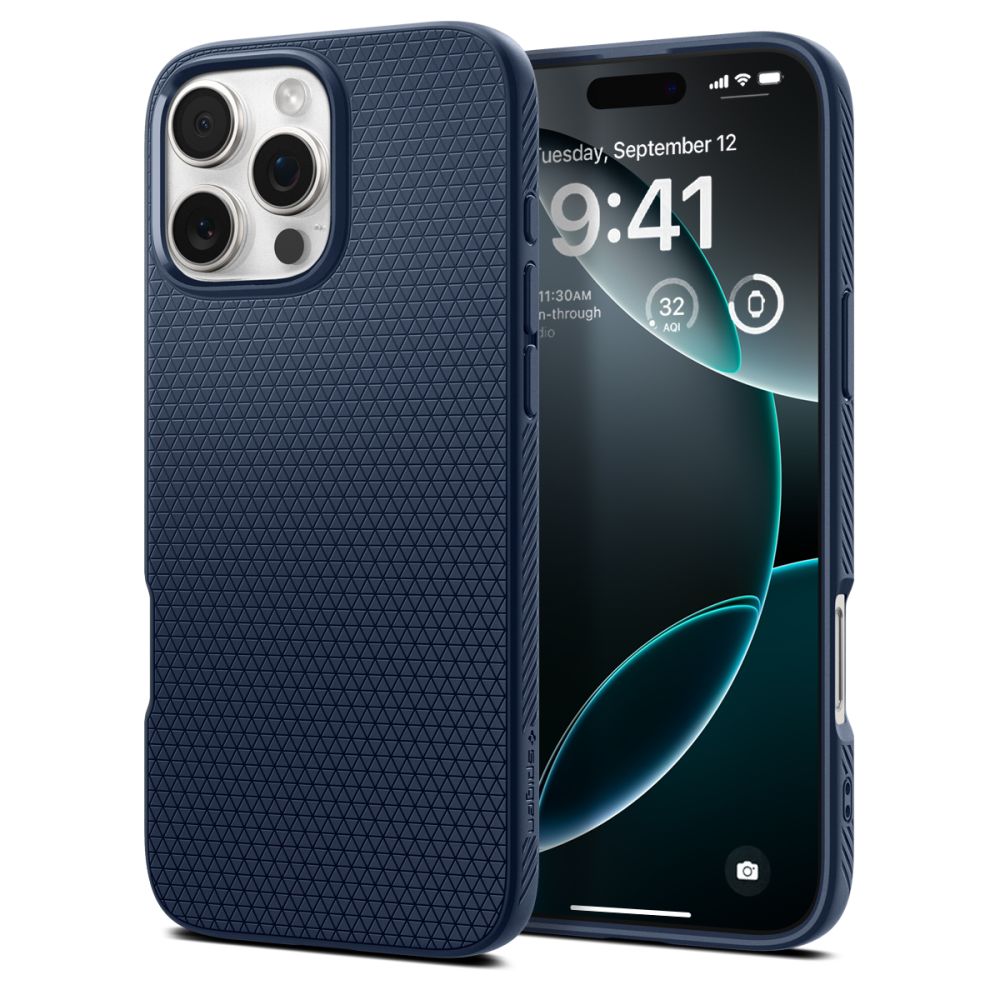 Spigen Liquid Air kotelo iPhone 16 Pro Max - sininen