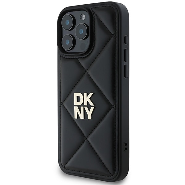 DKNY tikattu pino logo iPhone 16 Pro Case - musta