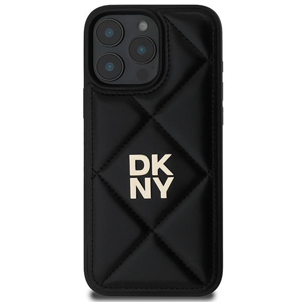 DKNY tikattu pino logo iPhone 16 Pro Case - musta