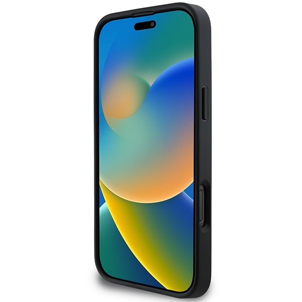 DKNY tikattu pino logo iPhone 16 Pro Case - musta