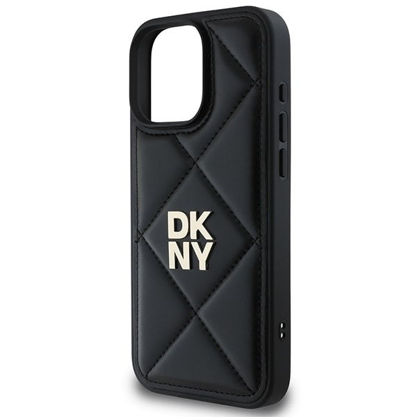 DKNY tikattu pino logo iPhone 16 Pro Case - musta