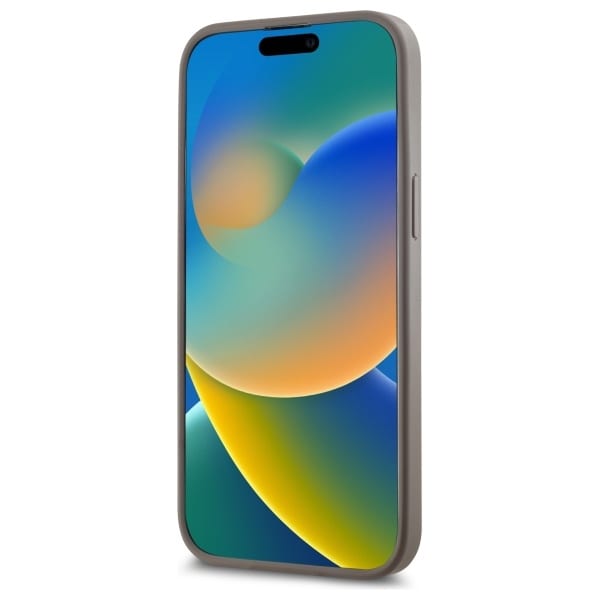 DKNY Nahka Checkered Mono Pattern MagSafe iPhone 14 Pro Max Case - Beige