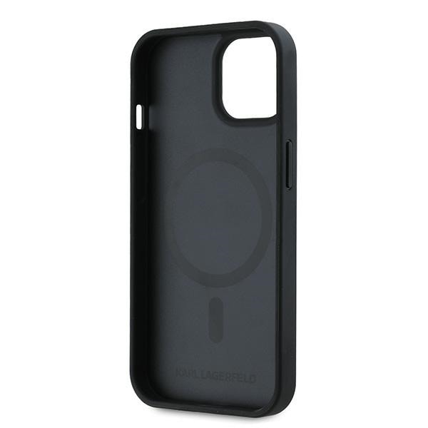 Karl Lagerfeld Karl Head MagSafe kotelo iPhone 15 Plus - Musta