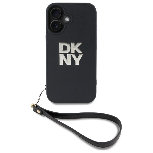 DKNY rannehihna Stock Logo iPhone 16 Case - Musta
