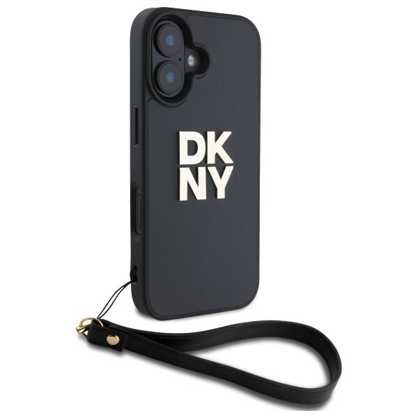 DKNY rannehihna Stock Logo iPhone 16 Case - Musta