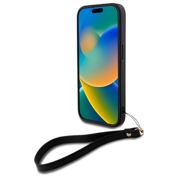 DKNY rannehihna Stock Logo iPhone 16 Case - Musta